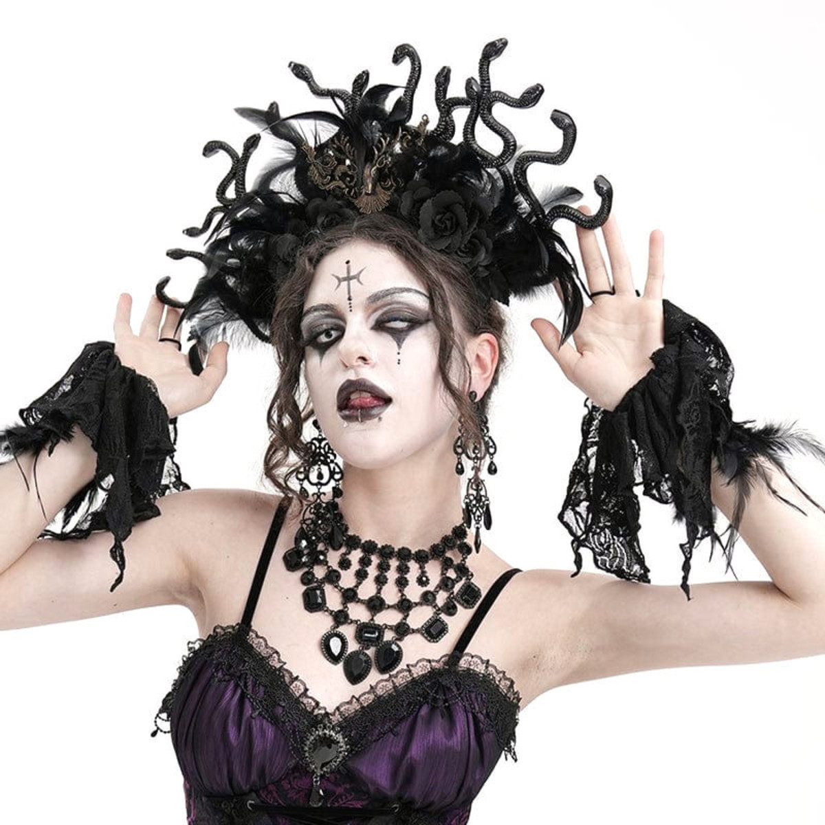 čelenka DEVIL FASHION - Serpent Witch