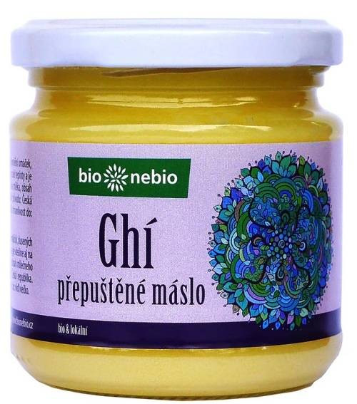 Máslo přepuštěné ghí ČESKÉ 210 ml BIO   BIO NEBIO