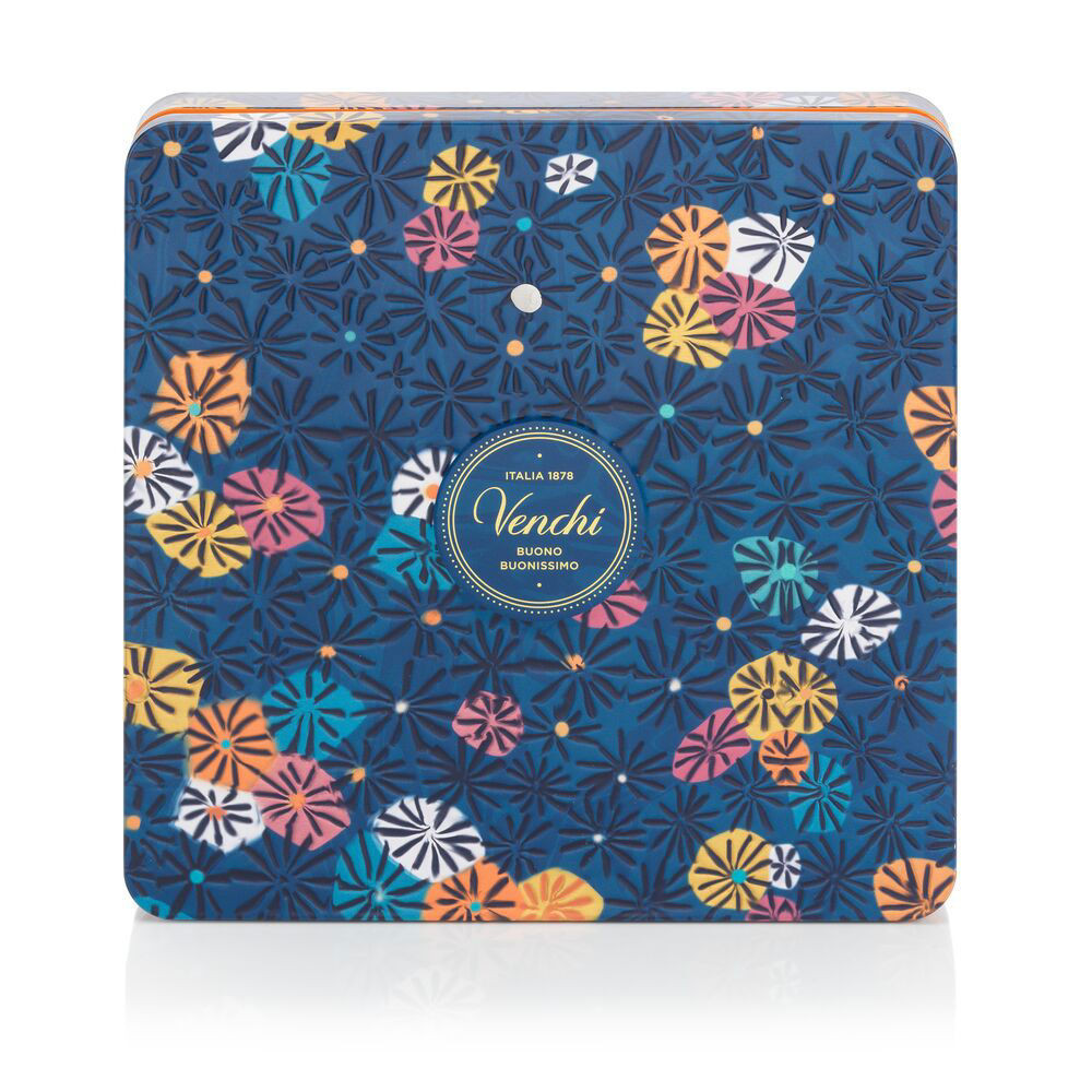 Venchi dárková plechovka Murrine 300g Barva: Modrá