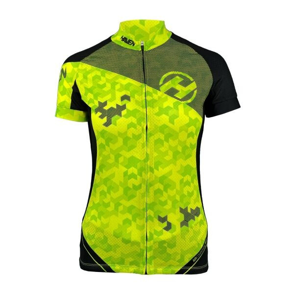 HAVEN SINGLETRAIL NEO WOMEN Dámský cyklistický dres, reflexní neon, velikost