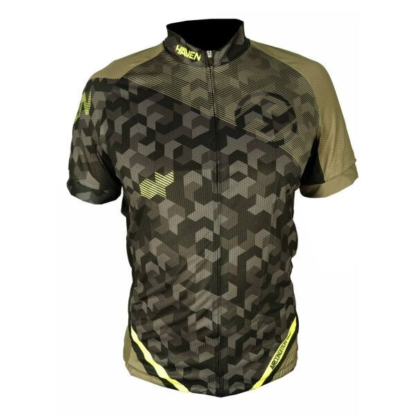 HAVEN SINGLETRAIL MEN Pánský cyklistický dres, khaki, velikost