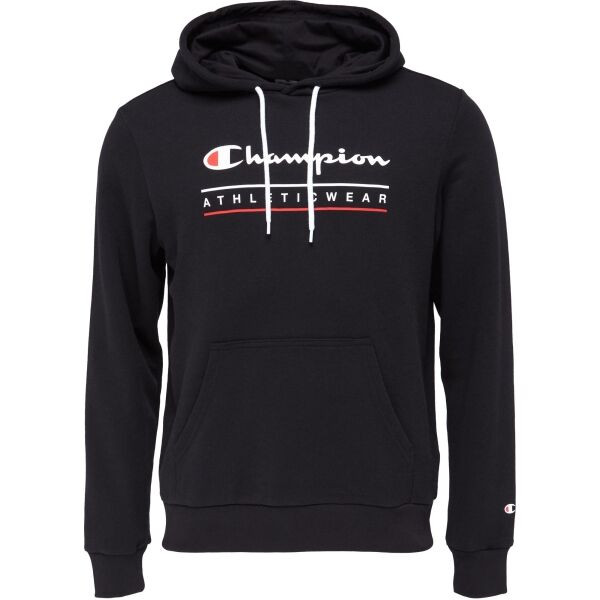 Champion HOODIE Pánská mikina, černá, velikost