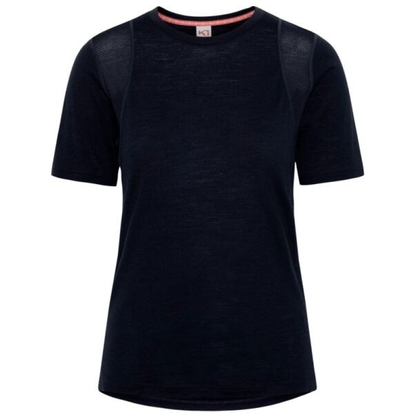 KARI TRAA EMBLA WOOL TEE Dámské tričko, černá, velikost