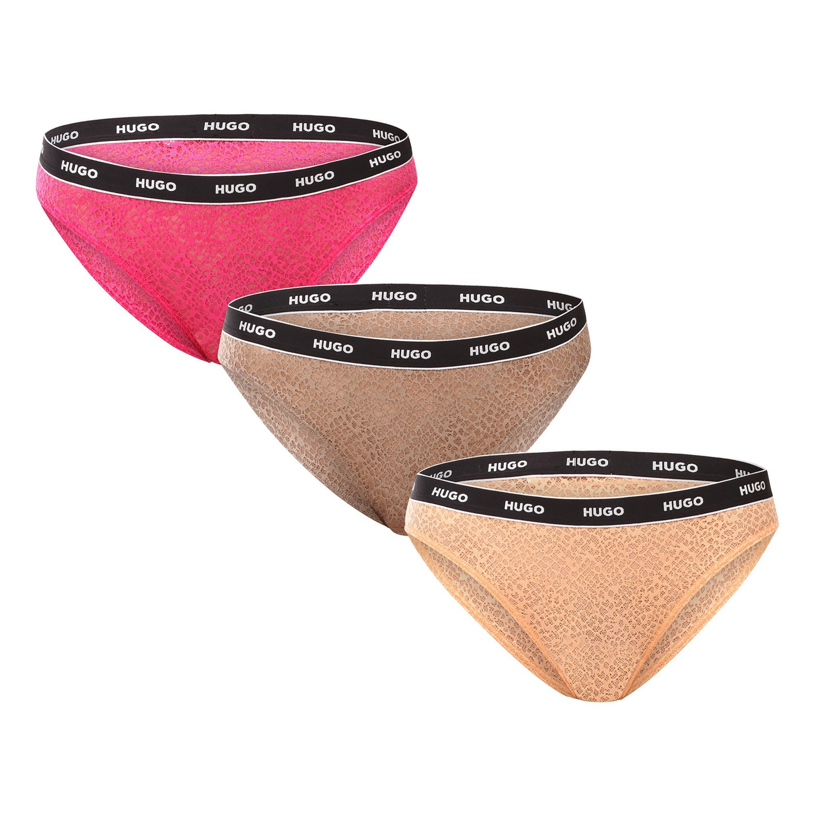 3PACK dámské kalhotky HUGO vícebarevné (50535254 960) L