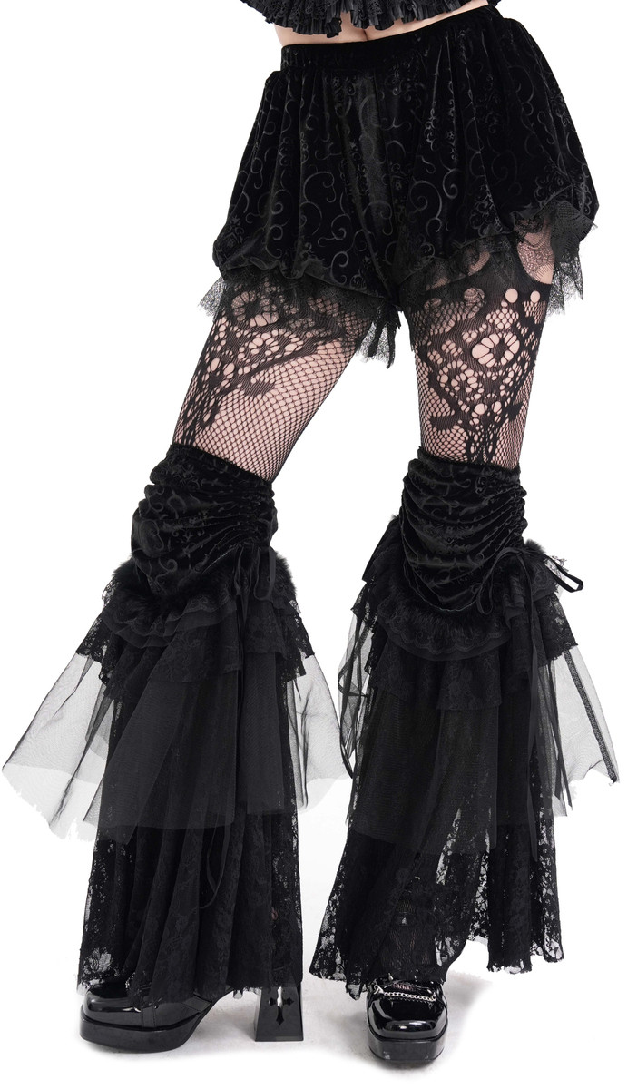 návleky na nohy DEVIL FASHION - Black Gothic XL-4XL