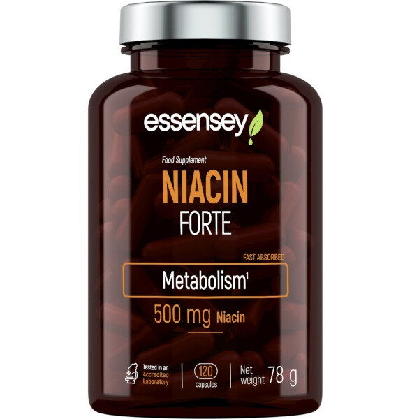 Trec Nutrition ESSENSEY Niacin Forte - vitamín B3 - 120 kapslí