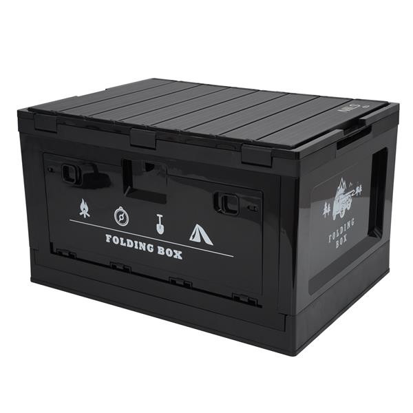 NILS CAMP Skládací box NCB4006 2v1 s víkem a funkcí stolu 50L