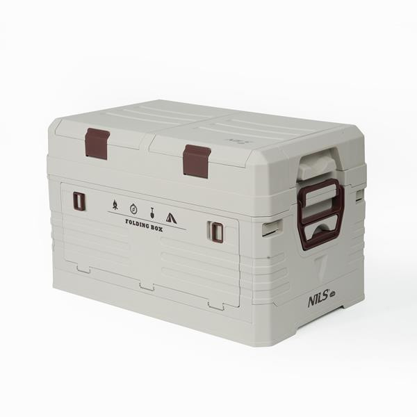 NILS CAMP Skládací box s víkem NCB4003 50L šedý