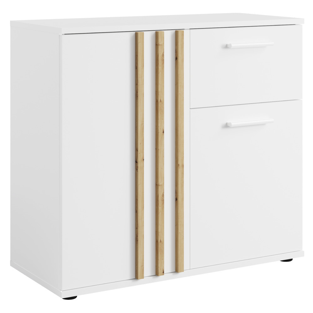 Kondela Komoda, 2D1S, bíla/dub artisan, TOLIS TYP 4