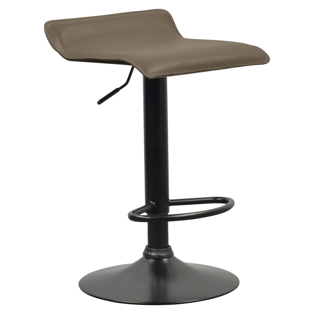 Kondela Barová židle, šedohnědá Taupe ekokůže, BAILI