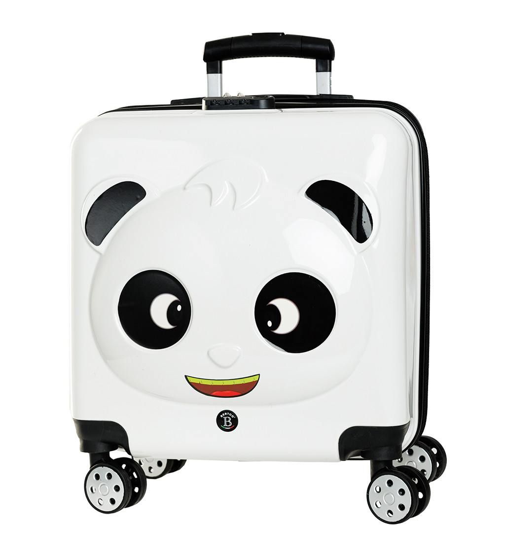 Dětský kufr bertoo panda - bílý m