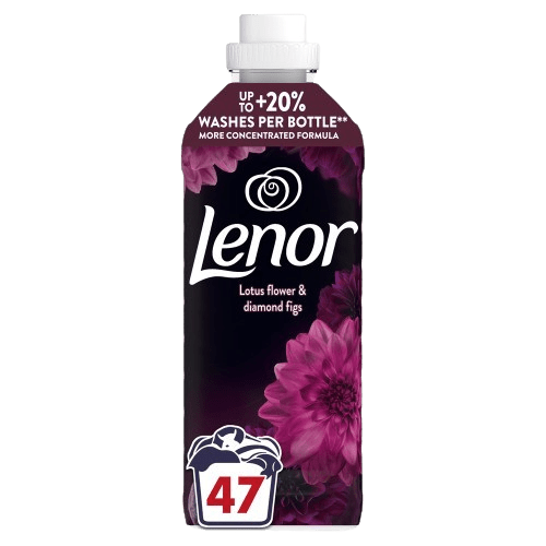 LENOR Aviváž, Lotus Water & Diamond Figs, 47 praní, 987 ml