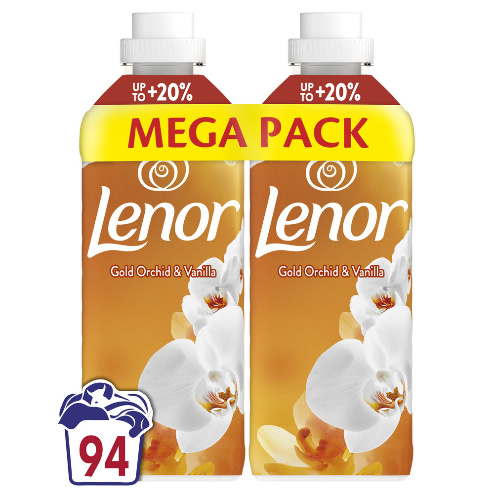 LENOR Aviváž, Orchid & Vanilla, 94 praní, 2 x 987 ml