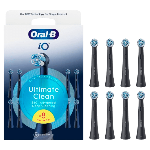 ORAL-B iO Series Ultimate Clean kartáčkové hlavy, černé 8 ks
