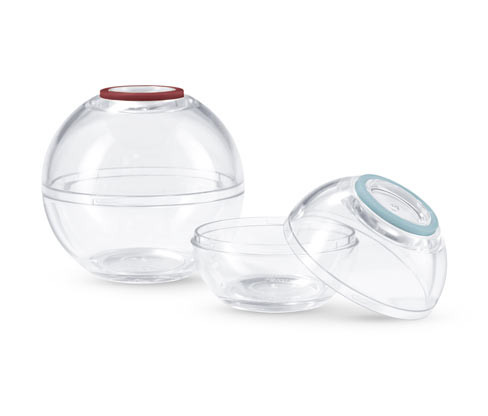 Tchibo - Kulaté nádobky pro zachování čerstvosti potravin - barva: modrá