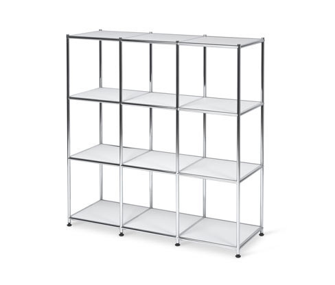 Tchibo - Otevřený kovový regál CN3 - barva: bílá