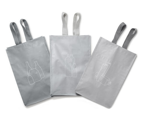 Tchibo - Tašky na třídění odpadů - barva: šedá