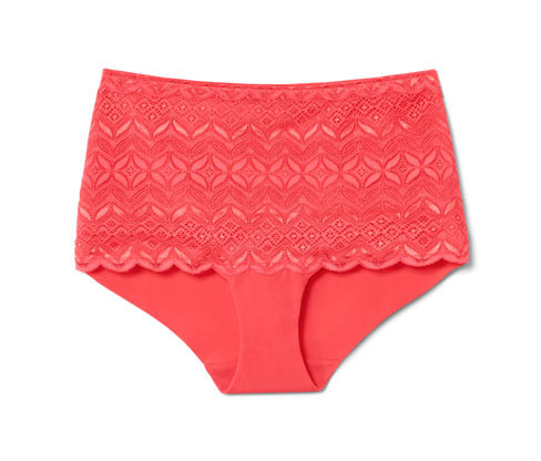 Tchibo - Kalhotky s vysokým pasem - pro ženy - vel. S 36/38 - barva: růžová
