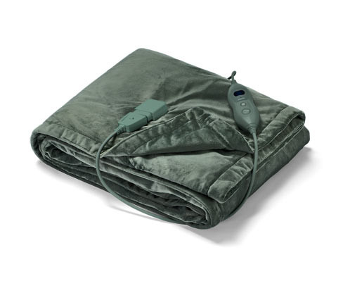Tchibo - Vyhřívaná deka - barva: zelená