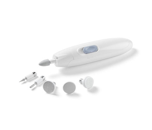 Tchibo - Strojek na manikúru a pedikúru - barva: bílá