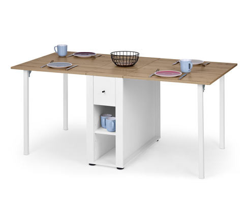 Tchibo - Sklápěcí stůl se skříňkou s úložným prostorem - barva: černá