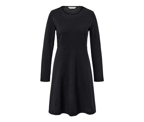 Tchibo - Žakárové šaty se třpytivým efektem - pro ženy - vel. S 36/38 - barva: černá/žakár