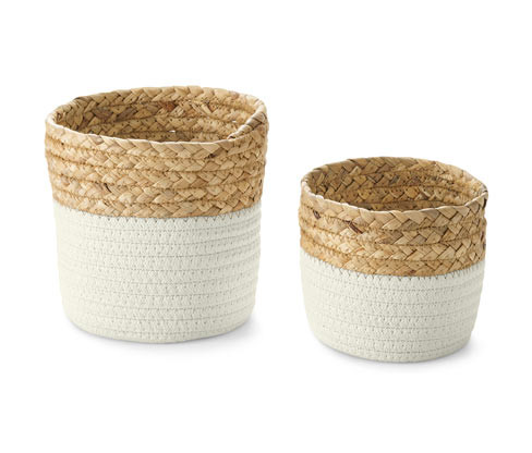 Tchibo - Úložné košíky - barva: bílá