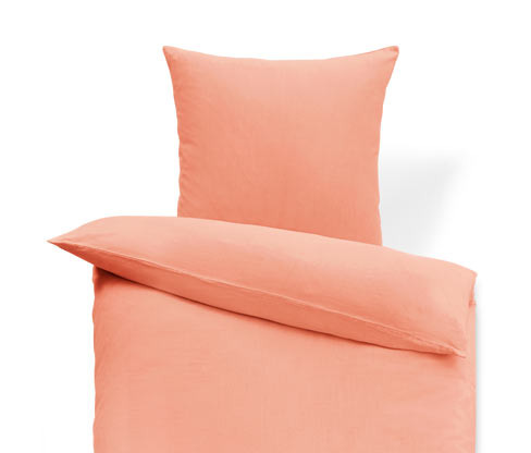 Tchibo - Lněné povlečení - barva: oranžová