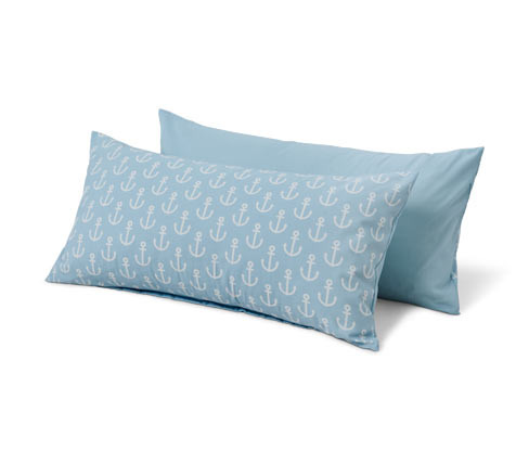 Tchibo - Povlaky renforcé na polštář - barva: modrá