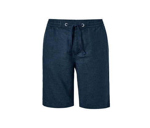 Tchibo - Lněné šortky - pro muže - vel. M 48/50 - barva: modrá