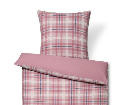 Tchibo - Povlečení z biberu - barva: růžová