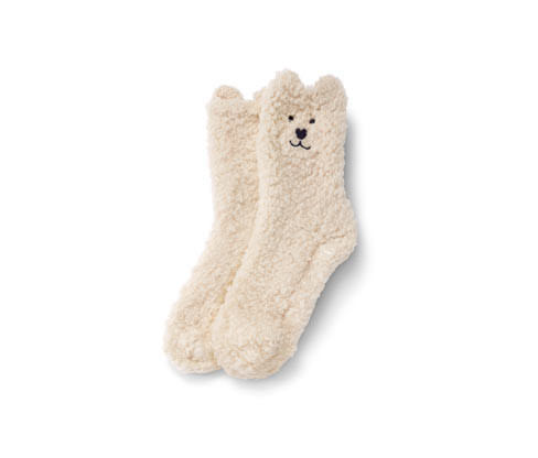 Tchibo - Měkoučké plyšové ponožky - vel. 27-30 - barva: béžová