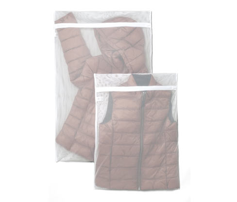 Tchibo - Extra velké síťky na praní prádla - barva: bílá