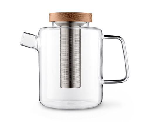 Tchibo - Konvice na čaj - barva: bílá