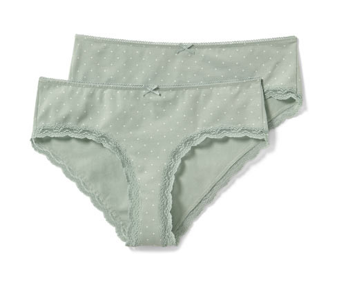 Tchibo - Bokové kalhotky - pro ženy - vel. S 36/38 - barva: zelená