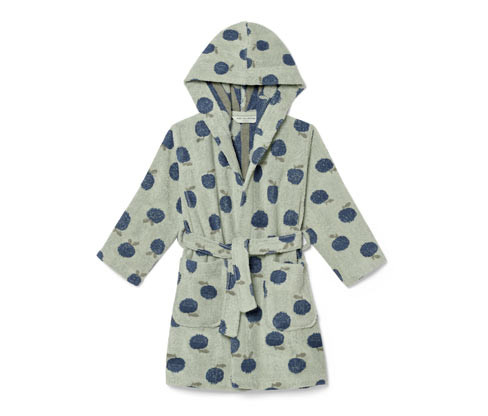 Tchibo - Dětský župan - pro ženy - vel. 86/92 - barva: modrá/s potiskem