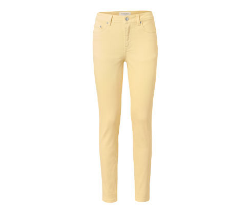 Tchibo - Barevné džíny »Fit Emma« - pro ženy - vel. 36 - barva: žlutá