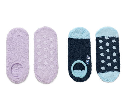 Tchibo - Ponožkové papuče - pro ženy - vel. 35-38 - barva: modrá