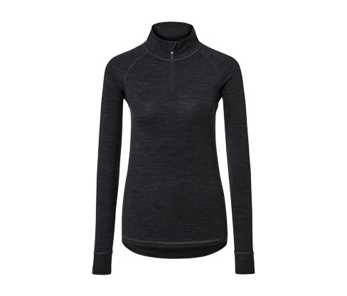 Tchibo - Funkční triko s vlnou s certifikací RWS - pro ženy - vel. XS 32/34 - barva: černá