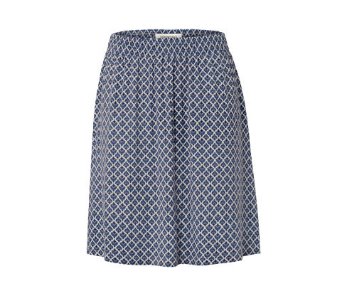 Tchibo - Žerzejová sukně s potiskem - pro ženy - vel. S 36/38 - barva: modrá/s potiskem
