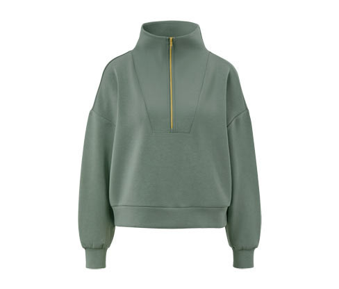 Tchibo - Prémiový svetr troyer - pro ženy - vel. XS 32/34 - barva: zelená