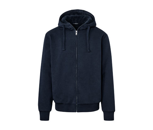 Tchibo - Mikina s kapucí a podšívkou z hebkého plyše - pro muže - vel. S 44/46 - barva: modrá