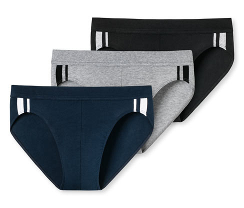 Slipy Schiesser - pro muže - vel. M/5 - barva: šedá