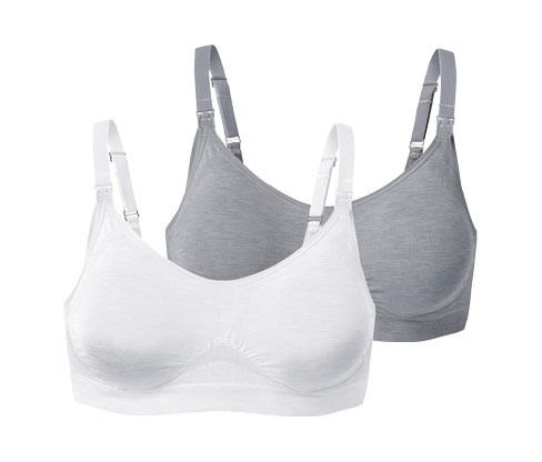 Tchibo - Bezešvé podprsenky na kojení - pro ženy - vel. S 36/38 - barva: bílá