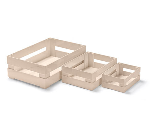 Tchibo - Úložné boxy - barva: béžová