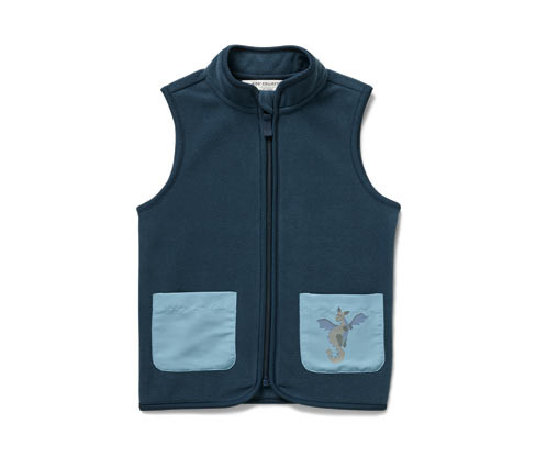 Tchibo - Dětská fleecová vesta - pro kluky - vel. 86/92 - barva: modrá