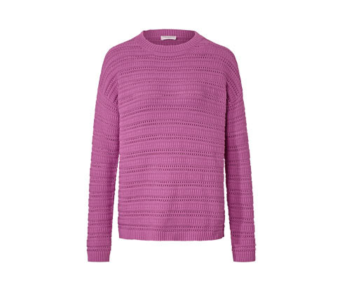 Tchibo - Svetr s ažurovým vzorem - pro ženy - vel. S 36/38 - barva: růžová