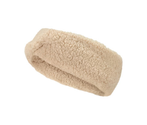 Tchibo - Plyšová čelenka - barva: bílá