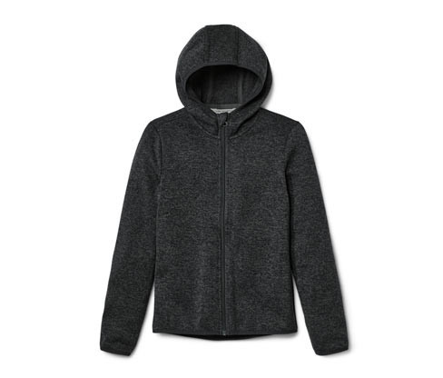 Tchibo - Dětská mikina z pleteného fleecu - pro ženy - vel. 122/128 - barva: šedá