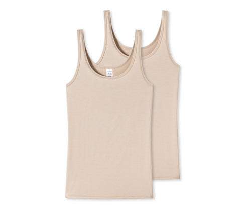 Topy na ramínka s modalem Schiesser - pro ženy - vel. 36 - barva: béžová